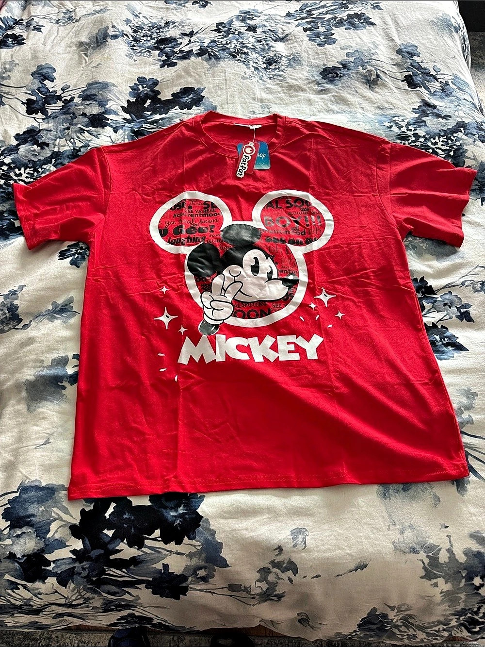 Disney Mickey Mouse Graphic Tee Boys XL NWT Red